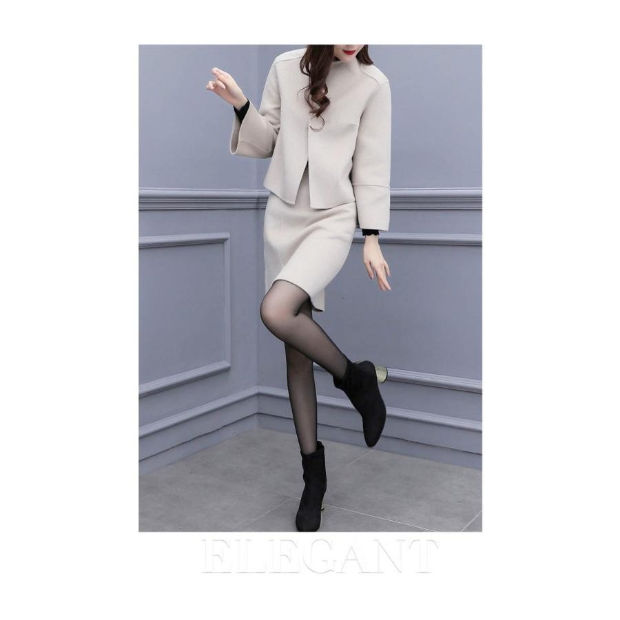 セットアップ スカート スーツ レディース スカートスーツ 2点セット セレモニースーツ ショートコート 大きいサイズ ママ 30代 40代 50代 母 通勤 秋 冬 Y2970 アユストア 通販 Yahoo ショッピング