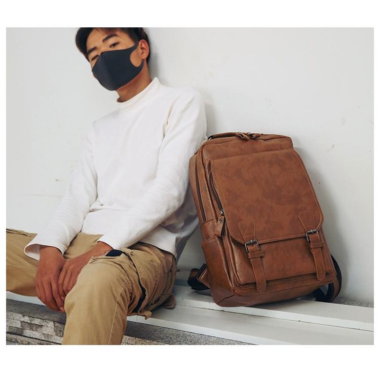 スクエアリュック メンズ レザー リュック レディース ビジネスリュック 防水 Pc収納 革 通勤用 多機能 軽量 Y アユストア 通販 Yahoo ショッピング
