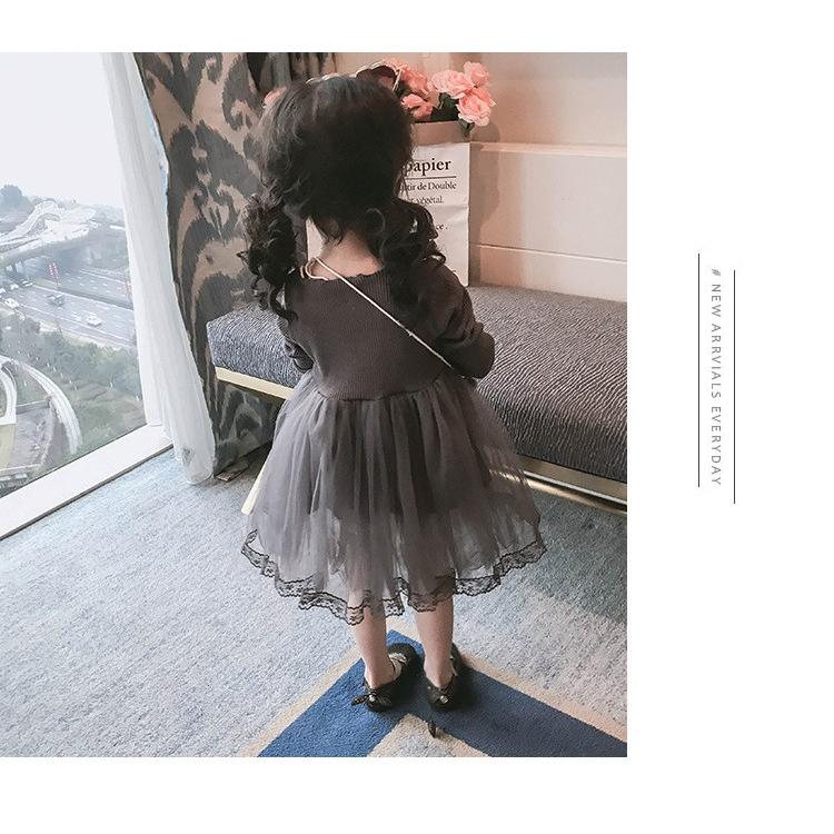 韓国子供服 ワンピース フォーマル キッズドレス チュールワンピース 長袖 リボン Kids Dress 上下セット チュールスカート 子供ドレス Y アユストア 通販 Yahoo ショッピング