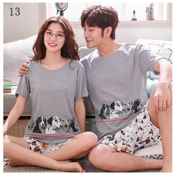 レディース メンズ お揃い パジャマ ド グッズ 半袖 上下セット 夏用 かわいい キャラクター ペアルックカップル 寝間着 部屋着 ルームウェア Y アユストア 通販 Yahoo ショッピング