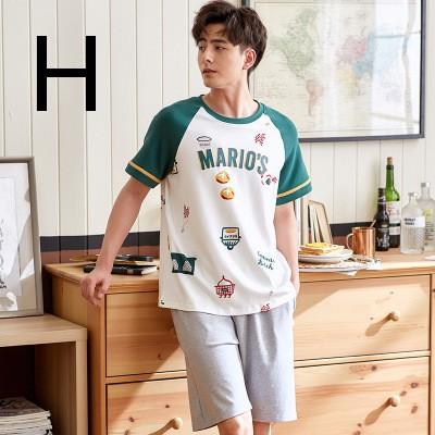 パジャマ メンズ 夏 ルームウェア セットアップ 半袖 Tシャツ 丸首 ショートパンツ ポケット 寝巻き 部屋着 おしゃれ カジュアル 柔らか 薄手 快適 紳士 父の日 Y4462 アユストア 通販 Yahoo ショッピング