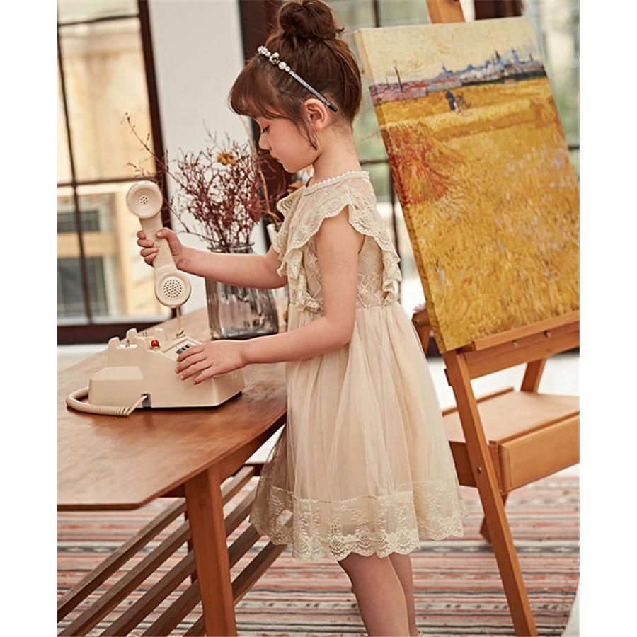子供服 ワンピース 韓国子供服 女の子 ワンピース 膝丈 キッズ ノースリーブ ドレス レース 可愛い 夏服 通学着 通園着 Y アユストア 通販 Yahoo ショッピング