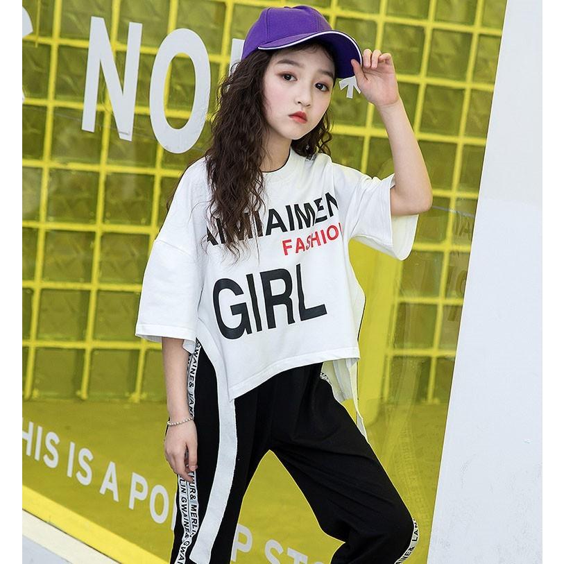 子供服 ジャージ セットアップ キッズ ダンス衣装 女の子 上下セット 2点セット トップス 半袖 Tシャツ 七分丈パンツ 可愛い 春夏 通学着 通園着 Y アユストア 通販 Yahoo ショッピング
