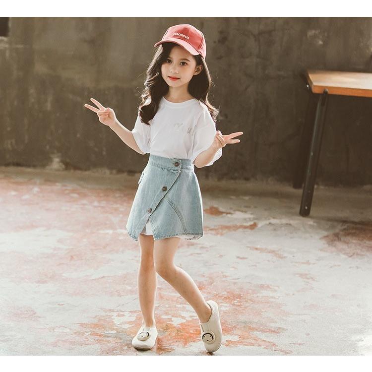 年末のプロモーション特価! 子供服 セットアップ キッズ 女の子 韓国子供服 上下セット 2点セット トップス 半袖 Tシャツ スカートセット 可愛い 春夏 通学着 通園着 セットアップ キッズ 女の子 半袖 春夏 全3色 上下セット ブラウス スカート スーツ 韓国子供服 2点セット プリーツスカート ジュニア ブラウス 膝丈スカート リボン 花柄 カジュアル 可愛い おしゃれ きれいめ フレア袖