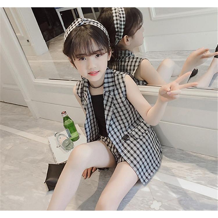 子供 スーツ 女の子 フォーマルスーツ 子供服 セットアップ 夏 キッズ 2点セット ベスト チェック柄 ショートパンツ 結婚式 可愛い おしゃれ 通学着 Y アユストア 通販 Yahoo ショッピング