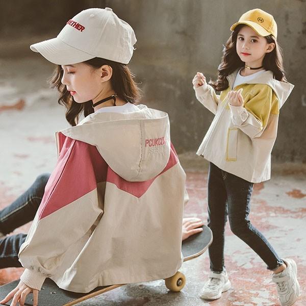 子供服 女の子 子供コート トレンチコート スプリングコート アウター 長袖 春秋 春コート ジャケット ショートコート キッズコート 防風 おしやれ 可愛い 新作 Y4515 アユストア 通販 Yahoo ショッピング