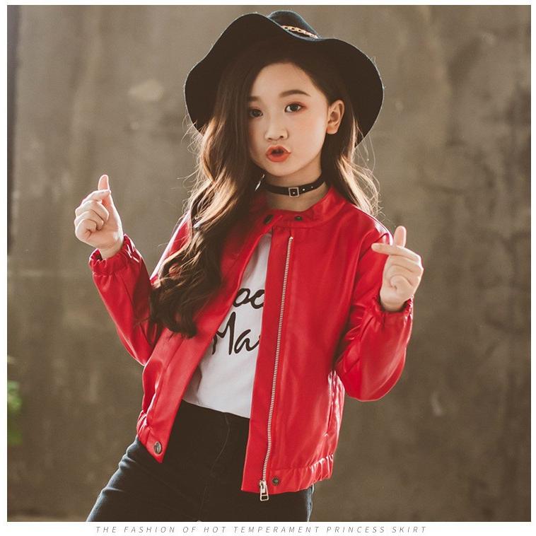 送料無料お手入れ要らず 子供服 女の子 キッズ レザージャケット アウター 長袖 春秋 革ジャン Puジャケット 春コート ライダースジャケット ジュニア 防寒 お出かけ おしゃれ 可愛い Minutomotor Com Br