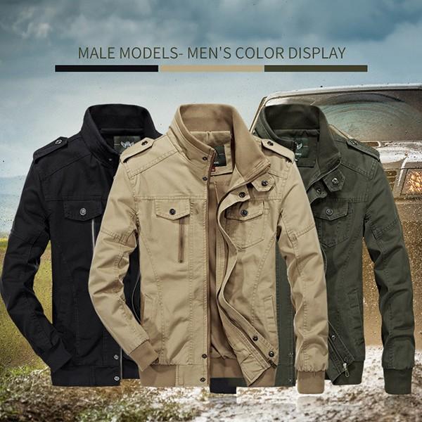 ジャケット メンズ 長袖 春秋冬 アウター コーチジャケット ミリタリージャケット フライトジャケット 無地 春コート ジャンパー 防風 大きいサイズ カジュアル Y アユストア 通販 Yahoo ショッピング