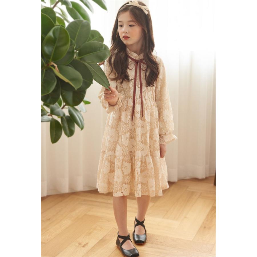 子供服 ワンピース 女の子 長袖 子供ドレス Dress キッズ 春秋 レースワンピース 膝丈 結婚式 韓国子供服 ジュニア インナー カジュアル おしゃれ 可愛い 新品 Y アユストア 通販 Yahoo ショッピング
