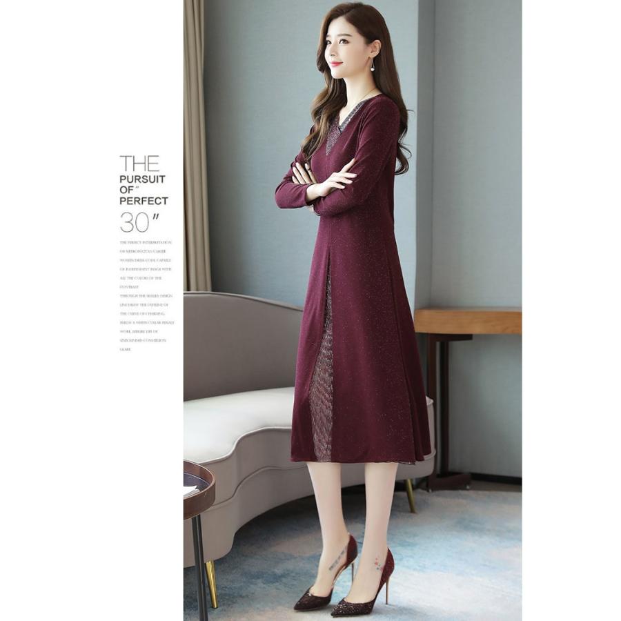 新色追加 ワンピース レディース 40代 きれいめ 50代 30代 上品 ドレス Vネック 大きめ シンプル ロング パーティードレス パーティドレス ドレスワンピース 結婚式 アウトレット Institutoedinheiromarica Org