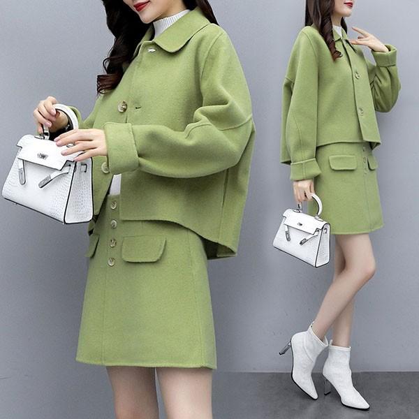 セットアップ レディース 秋冬 40代 30代 フォーマル 2点セット アウター 冬コート スカート スカートスーツ 大きいサイズ おしゃれ 上品 着痩せ 通勤 卒業式 Ol Y アユストア 通販 Yahoo ショッピング