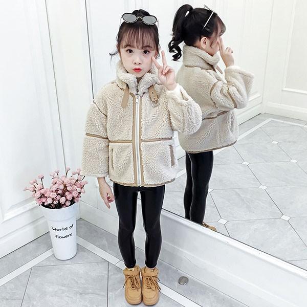 コート キッズ 女の子 おしゃれ 子供服 冬服 アウター 厚手 ボアコート ショート丈 冬コート キッズコート 子供コート 折り襟 カジュアル 暖かい 防寒 可愛い 21春大特価セール