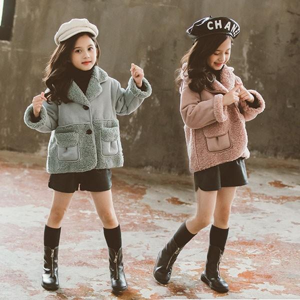コート キッズ 女の子 おしゃれ 子供服 冬服 アウター 裏起毛 厚手 ボアコート ショートコート ジャケット キッズコート 子供コート 暖かい 防寒 可愛い 新品 Y4522 アユストア 通販 Yahoo ショッピング