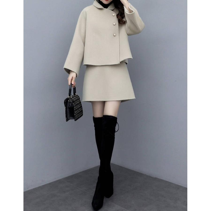 セットアップ レディース 秋冬 40代 フォーマル 2点セット アウター