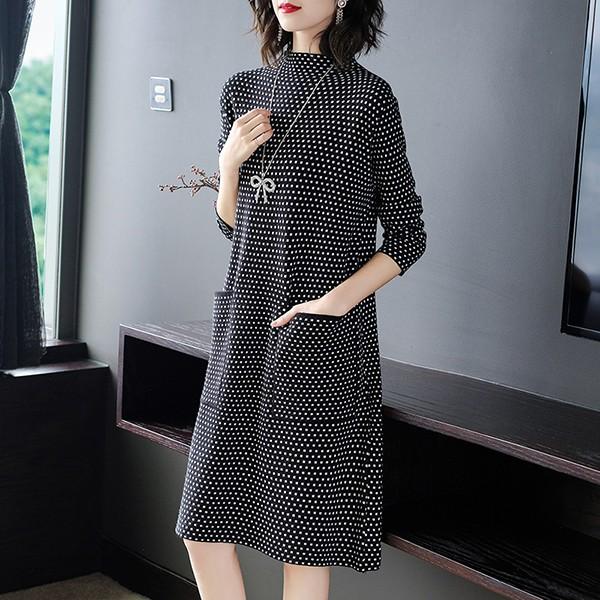 ニットワンピース レディース 40代 ロング コーデ 秋冬 長袖 カットソー ニットセーター ワンピース きれいめ 上品 大きいサイズ おしゃれ 着痩せ 通勤 Ol 新品 Y4523 アユストア 通販 Yahoo ショッピング