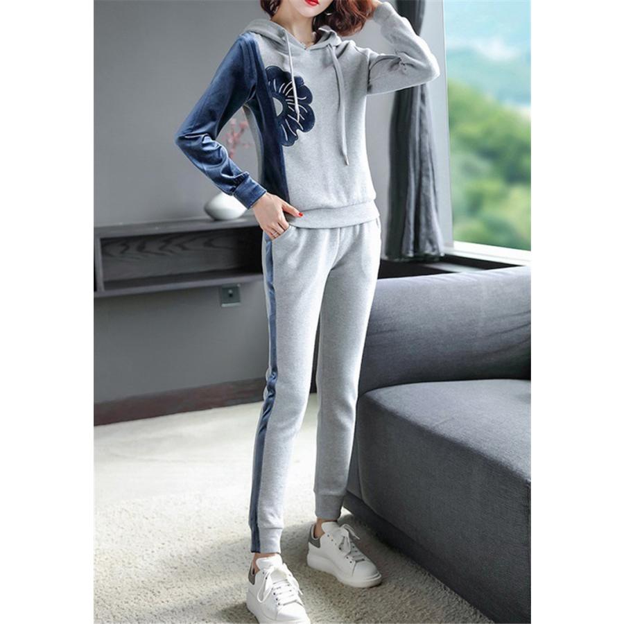ジャージ レディース 上下 セット 春秋 2点セット セットアップ 40代 パーカー 長ズボン スポーツウェア 大きいサイズ 運動服 おしやれ 韓国風 部屋着 着痩せ Y4525 アユストア 通販 Yahoo ショッピング