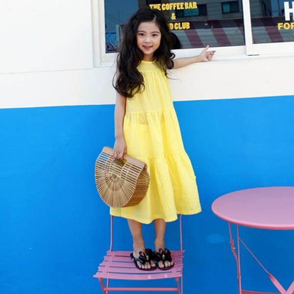 子供服 ワンピース 春夏 女の子 キッズワンピース ノースリーブ ロングワンピース チュニック 子供ドレス ジュニア おしゃれ