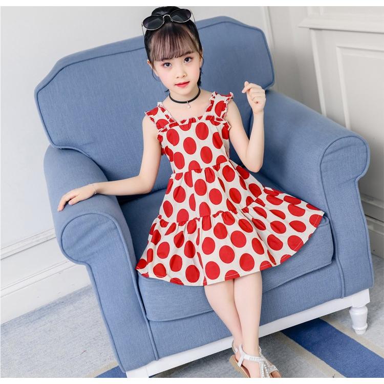 子供服 ワンピース ノースリーブ 春夏 女の子 キッズワンピース 薄手 ドット柄 チュニック 子供ドレス ジュニア おしゃれ 可愛い 女児 涼しい 新品 150cm 160cm Y アユストア 通販 Yahoo ショッピング