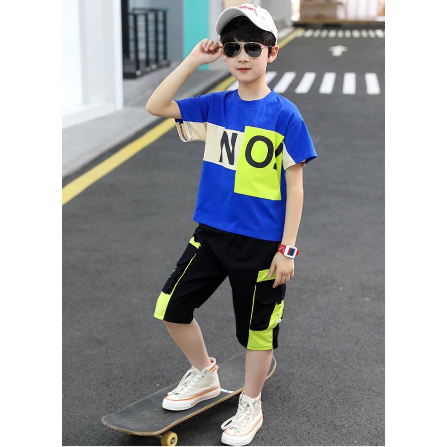 ジャージ キッズ 男子 上下 半袖 春夏 子供服 セットアップ 上下セット 2点セット Tシャツ ショートパンツ スポーツウェア 運動着 可愛い おしゃれ 新品 150cm Y4537 アユストア 通販 Yahoo ショッピング