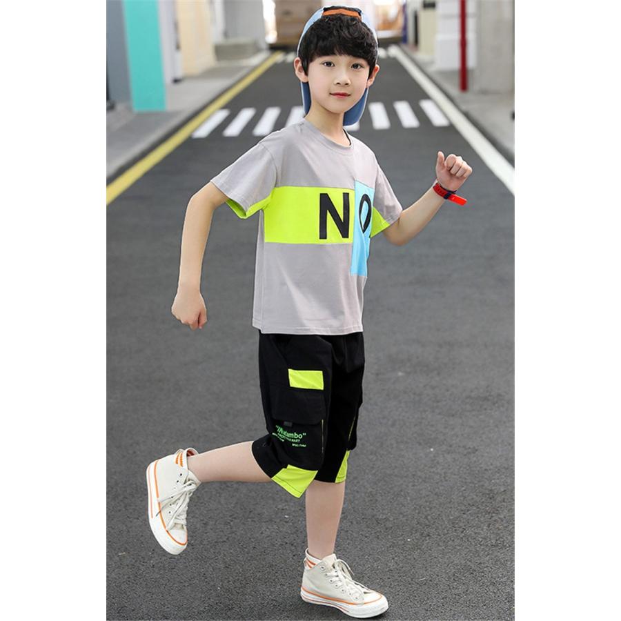 ジャージ キッズ 男子 上下 半袖 春夏 子供服 セットアップ 上下セット 2点セット Tシャツ ショートパンツ スポーツウェア 運動着 可愛い おしゃれ 新品 150cm Y4537 アユストア 通販 Yahoo ショッピング