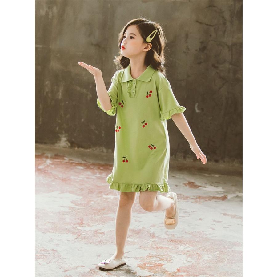 子供服 ワンピース 春夏 女の子 キッズワンピース 半袖 ポロワンピース チュニック 子供ドレス ジュニア 薄手 お姫様 おしゃれ カジュアル 可愛い 新品 150cm Y アユストア 通販 Yahoo ショッピング
