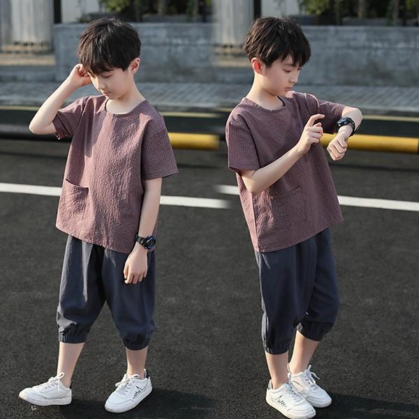 子供服 セットアップ キッズ 男の子 夏 2点セット 上下セット Tシャツ 半袖 ハーフパンツ 短パン ジャージ 運動着 おしゃれ 可愛い カジュアル 新品 150 数量限定 特売