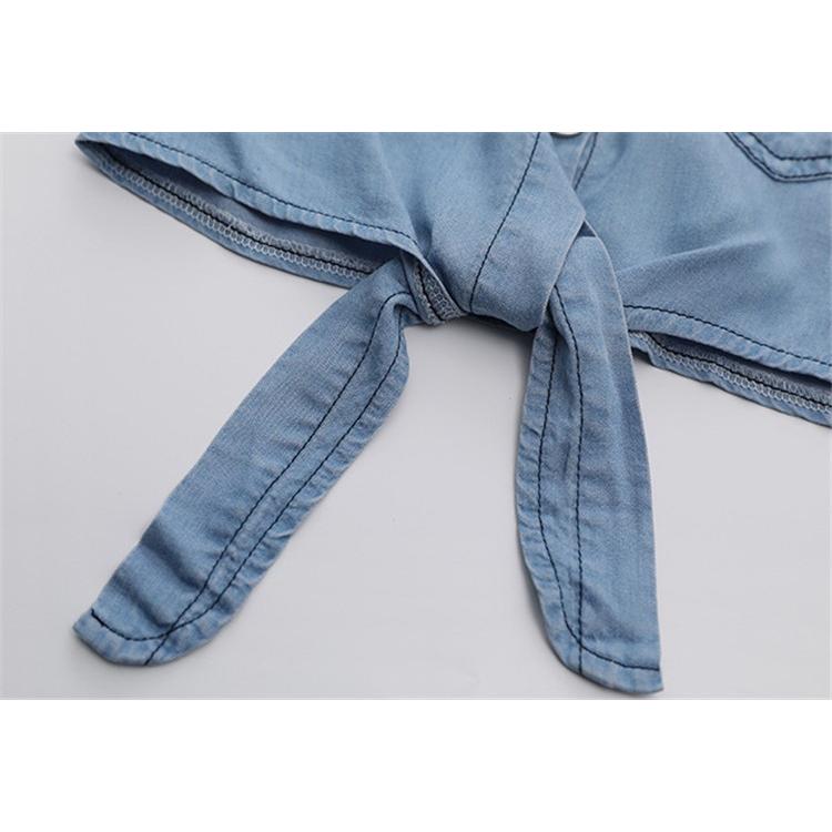 子供服 セットアップ キッズ 女の子 夏 2点セット 上下セット デニムシャツ 半袖 ワンピース ドット柄 ジュニア おしゃれ 可愛い カジュアル 小学生 新品 150cm Y アユストア 通販 Yahoo ショッピング