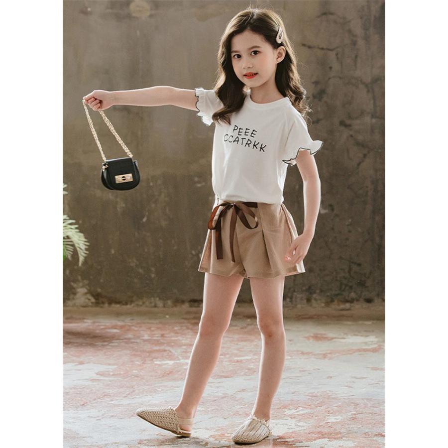 子供服 セットアップ キッズ 女の子 夏 2点セット 上下セット Tシャツ 半袖 ショートパンツ 短パン ジュニア おしゃれ 可愛い カジュアル 小学生 新品 150cm Y アユストア 通販 Yahoo ショッピング