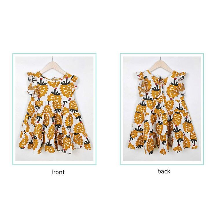 ワンピース キッズ 子供服 女の子 夏 キッズワンピース ノースリーブ 花柄 フリル チュニック 子供ドレス お姫様 おしゃれ カジュアル 可愛い 小学生 新品 150cm Y アユストア 通販 Yahoo ショッピング