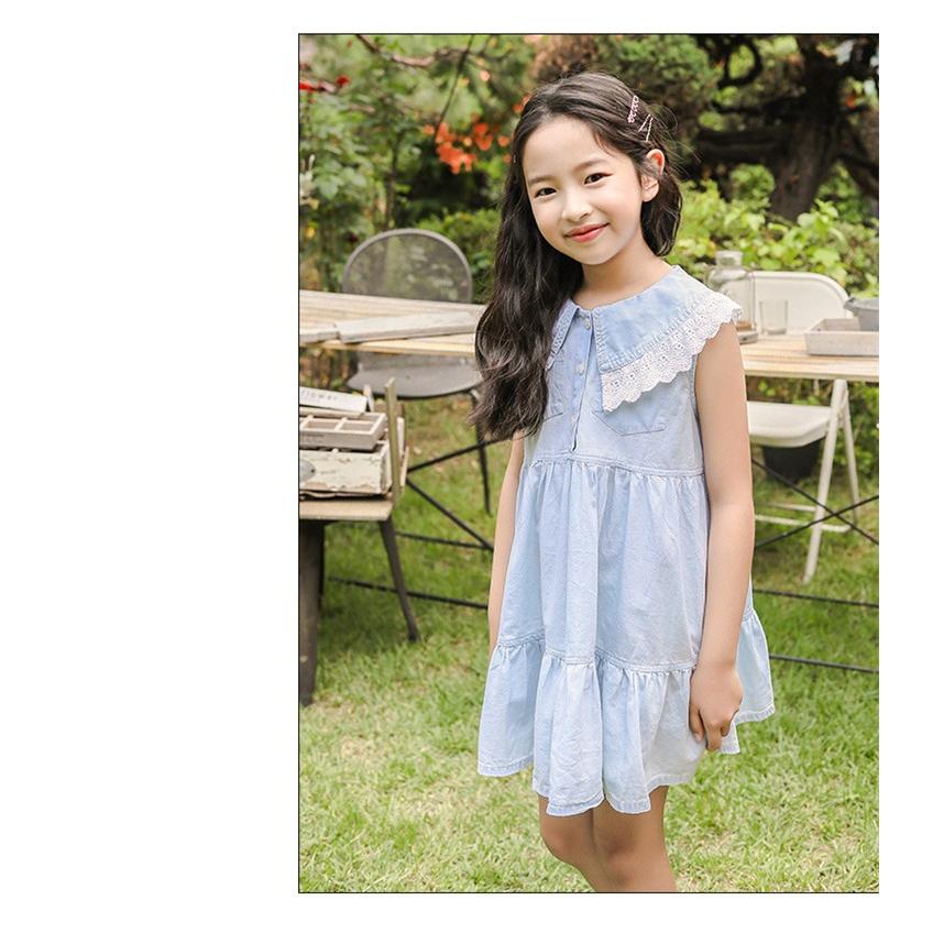 クライマックスセール 夏ワンピ 女の子 かわいい 袖付き Vネック フレア袖 フリル 子供服 キッズ ワンピース 韓国風 お姫様 夏 ドレス 甘い可愛い おしゃれ 記 高知インター店 Alimamiy Ru
