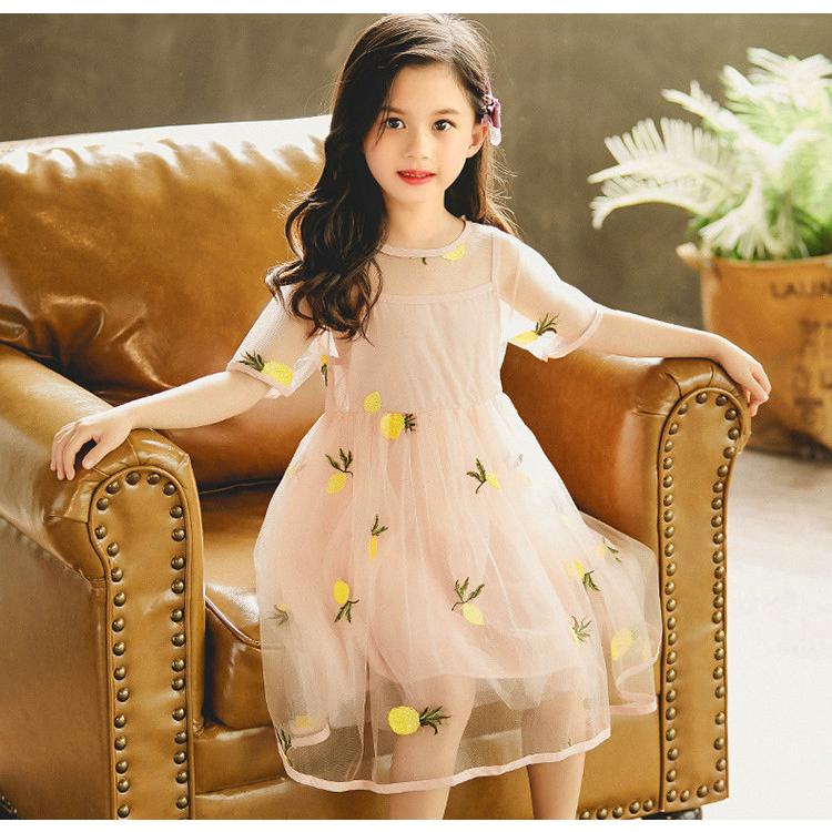 代引き手数料無料 女の子 チュールワンピ 半袖 ドレス 子供 レースワンピ チュニック 白 ジュニア 夏 フォーマル 女児 チュールワンピース 半袖 ワンピース 見つけた人ラッキー Alimamiy Ru