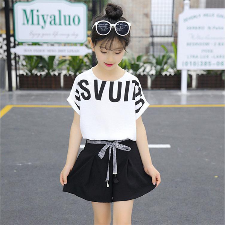 子供服 セットアップ キッズ 女の子 夏 2点セット 上下セット Tシャツ 半袖 ハーフパンツ 半ズボン スポーツウェア ジュニア おしゃれ 可愛い カジュアル 新品 Y アユストア 通販 Yahoo ショッピング