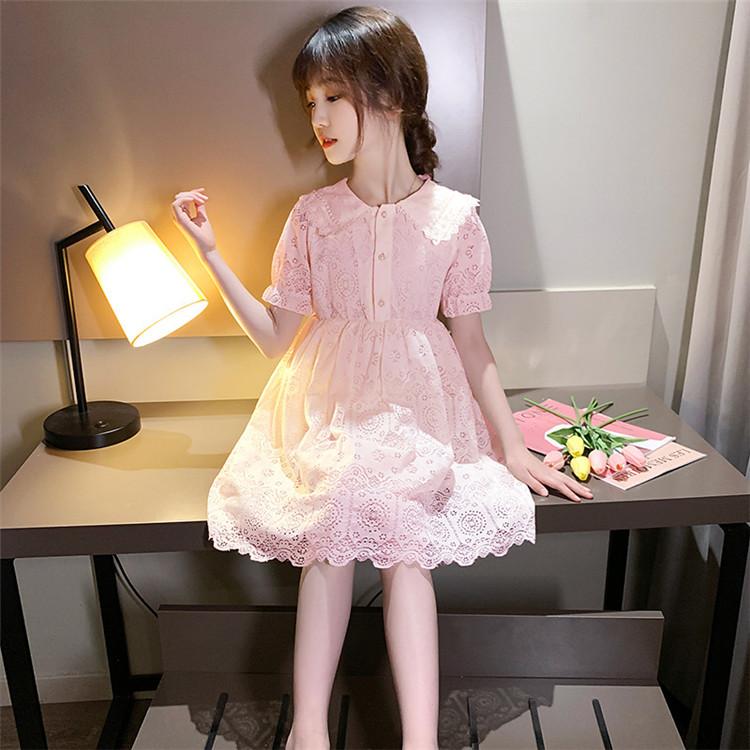 ワンピース キッズ 子供服 女の子 夏 キッズワンピース 半袖ワンピース チュール 折り襟 子供ドレス ジュニア 子ども お姫様 おしゃれ 可愛い カジュアル 新品 Y アユストア 通販 Yahoo ショッピング