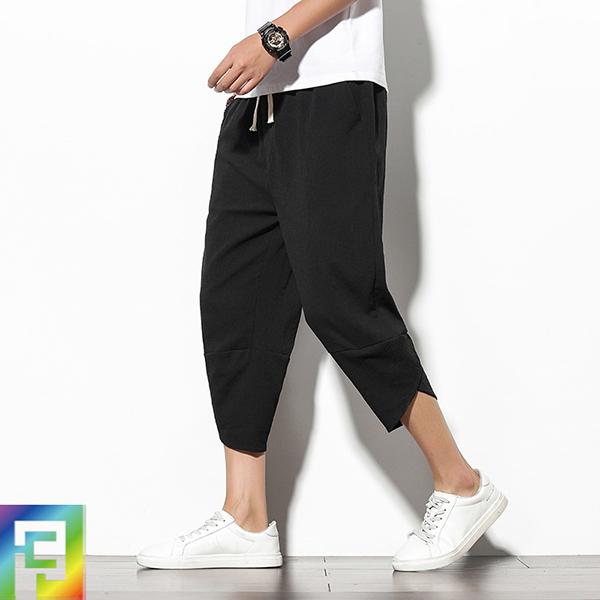 サルエルパンツ メンズ 大きいサイズ 夏 ハロンパンツ ガウチョパンツ チノパンツ 七分丈パンツ ズボン 薄手 無地 カジュアル おしゃれ ゆったり 細身 大人 新品 おすすめ