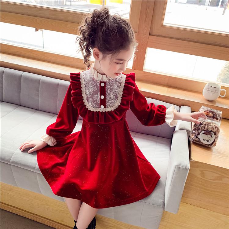 ワンピース キッズ 長袖 子供服 女の子 春秋 キッズワンピース 綿 レースワンピース 子供ドレス 結婚式 お姫様 ジュニア おしゃれ 可愛い カジュアル 新品 150cm Y アユストア 通販 Yahoo ショッピング