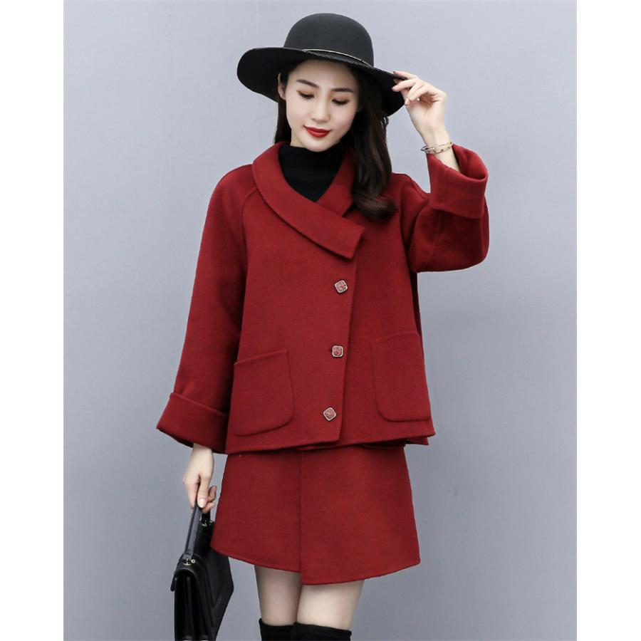 セットアップ レディース 秋 冬 40代 コーデ カジュアル 長袖 アウター コート モッズコート スカート 大きいサイズ きれいめ おしゃれ 着痩せ 通勤 上品 新品 Y アユストア 通販 Yahoo ショッピング