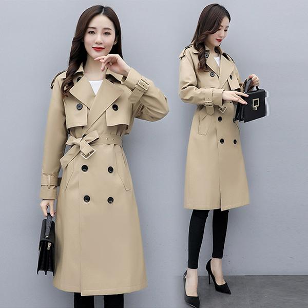 トレンチコート レディース 40代 春 秋 コート アウター ロングコート チェスターコート スプリングコート 膝下丈 チュニック きれいめ 大きいサイズ 着痩せ Ol Seal限定商品