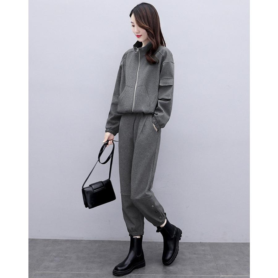 セットアップ レディース 秋 40代 コーデ カジュアル トップス ロングパンツ 長ズボン ジャージ 上下 運動着 大きいサイズ きれいめ おしゃれ 着痩せ 通勤 上品 Y アユストア 通販 Yahoo ショッピング