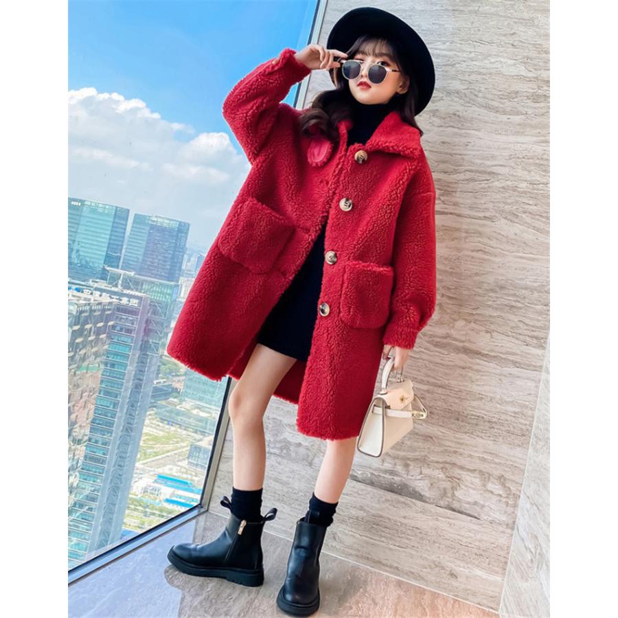 ロングコート キッズ 子供服 アウター 女の子 冬服 厚手 ボアコート チェスターコート トレンチコート ロング丈 子供コート 暖かい 防寒 おしゃれ 可愛い 新品 Y4563 アユストア 通販 Yahoo ショッピング