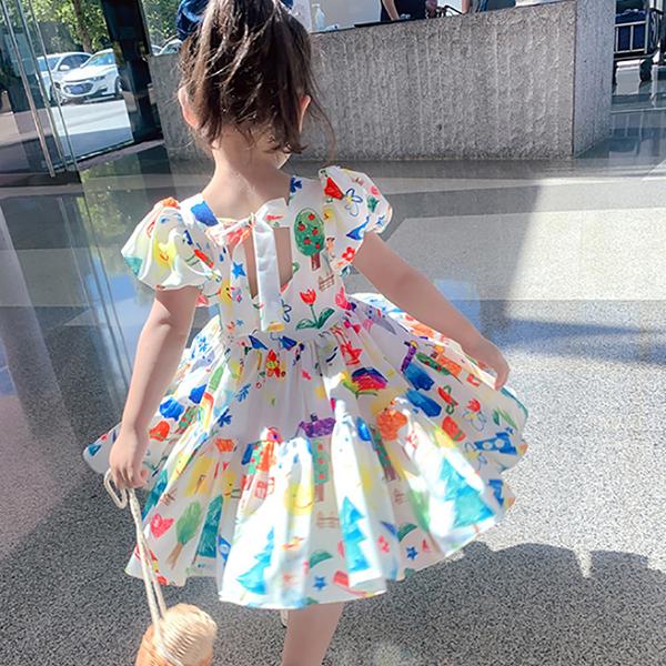 子供服 ワンピース キッズ 女の子 春夏 半袖 花柄ワンピース 韓国子ども服 オールインワン 子供ドレス Dress ベビー服 お姫様 おしゃれ 可愛い カジュアル 新品 Y アユストア 通販 Yahoo ショッピング