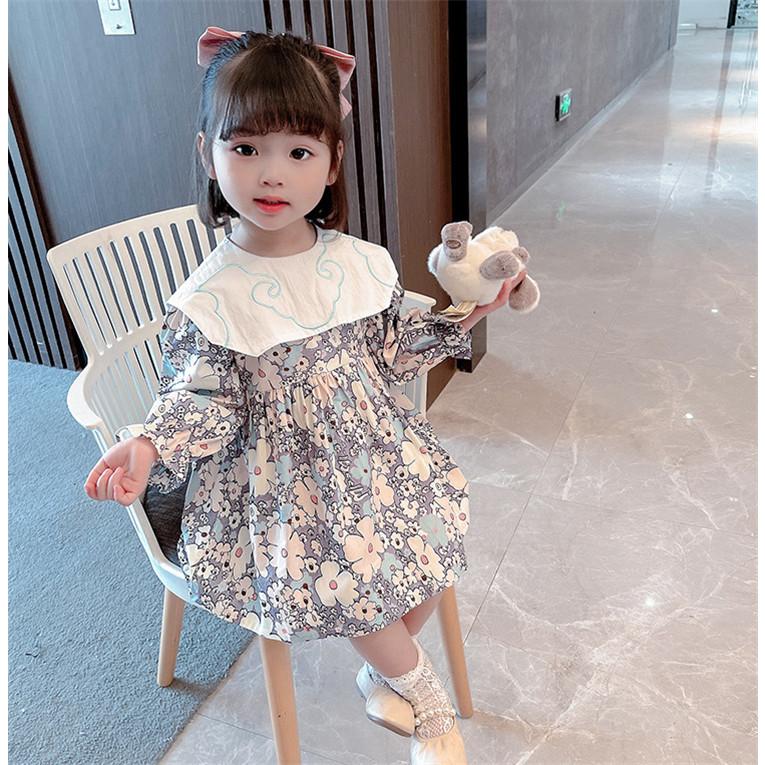 子供服 ワンピース キッズ 韓国子供服 女の子 春服 長袖 花柄ワンピース 折り襟 子供ドレス Dress 子ども服 ベビー服 お姫様 おしゃれ 可愛い カジュアル 新品 Y アユストア 通販 Yahoo ショッピング