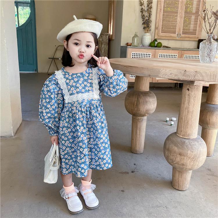 子供服 ワンピース キッズ 韓国子供服 女の子 春服 長袖 花柄ワンピース 子供ドレス Dress 子ども服 ベビー服 お姫様 おしゃれ 可愛い カジュアル 新品 80 90 Y4571 アユストア 通販 Yahoo ショッピング