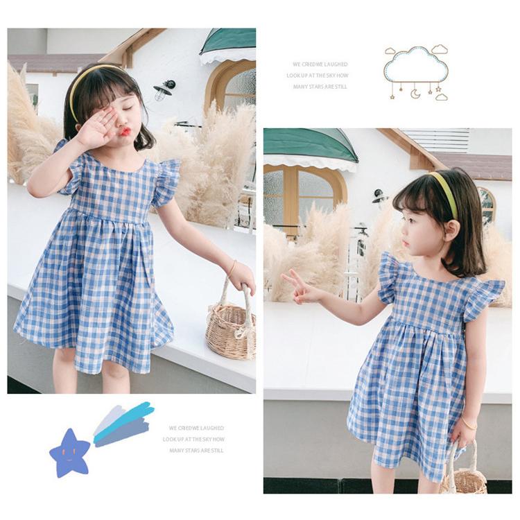 子供服 ワンピース キッズ 女の子 夏 キッズワンピース チェック柄 韓国子ども服 子供ドレス Dress ベビー服 お姫様 おしゃれ 可愛い カジュアル 新品 90 100 Y アユストア 通販 Yahoo ショッピング