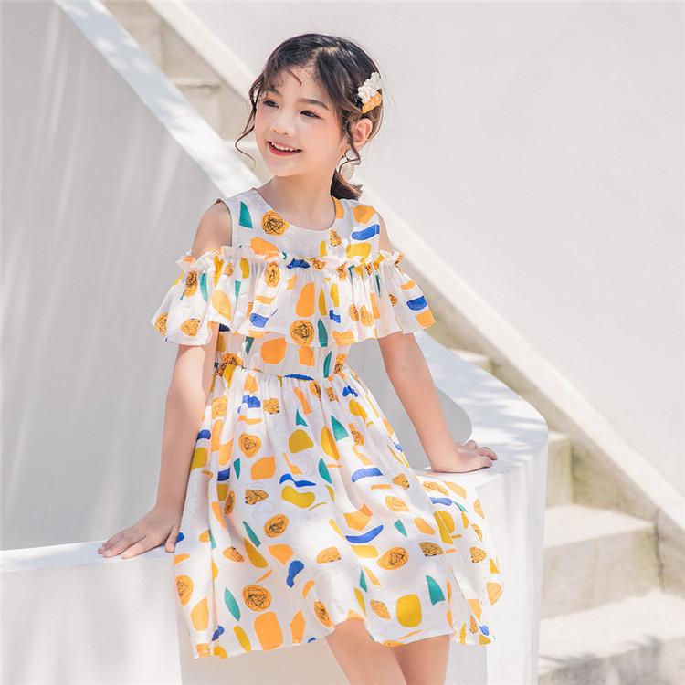 子供服 ワンピース 160 韓国子ども服 キッズ 女の子 夏 半袖 花柄ワンピース 肩出し フリル 子供ドレス Dress ベビー服 お姫様 おしゃれ 可愛い カジュアル 新品 Y アユストア 通販 Yahoo ショッピング