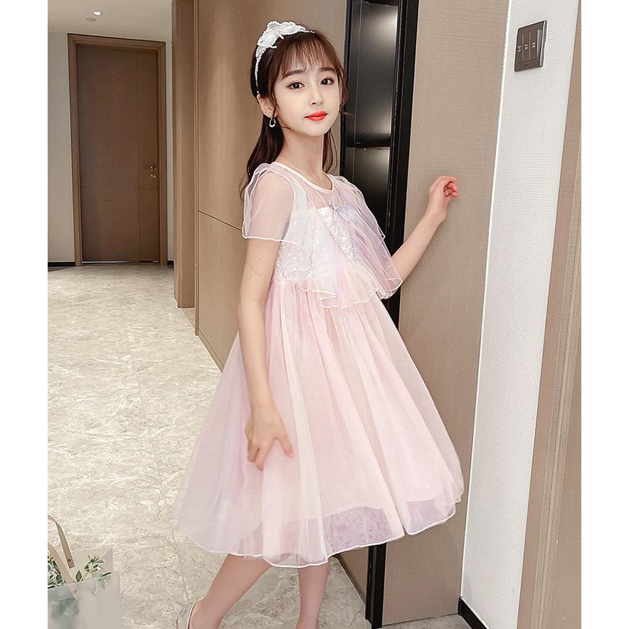 子供服 ワンピース ピンク 160 韓国子ども服 キッズ 女の子 夏服 チュール 子供ドレス 結婚式 誕生日 ベビー服 ジュニア お姫様 超人気 おしゃれ 可愛い 新品 Y アユストア 通販 Yahoo ショッピング