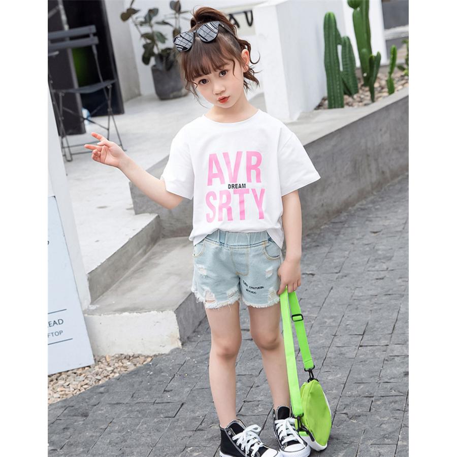 Tシャツ キッズ 半袖 夏服 韓国子供服 女の子 トップス ブラウス Tシャツ カットソー 子供服 ベビー服 カジュアル 可愛い おしゃれ お出かけ 新品 1 130 140 Y アユストア 通販 Yahoo ショッピング