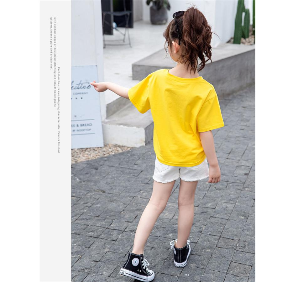 Tシャツ キッズ 半袖 夏服 韓国子供服 女の子 トップス ブラウス Tシャツ カットソー 子供服 ベビー服 カジュアル 可愛い おしゃれ お出かけ 新品 1 130 140 Y アユストア 通販 Yahoo ショッピング