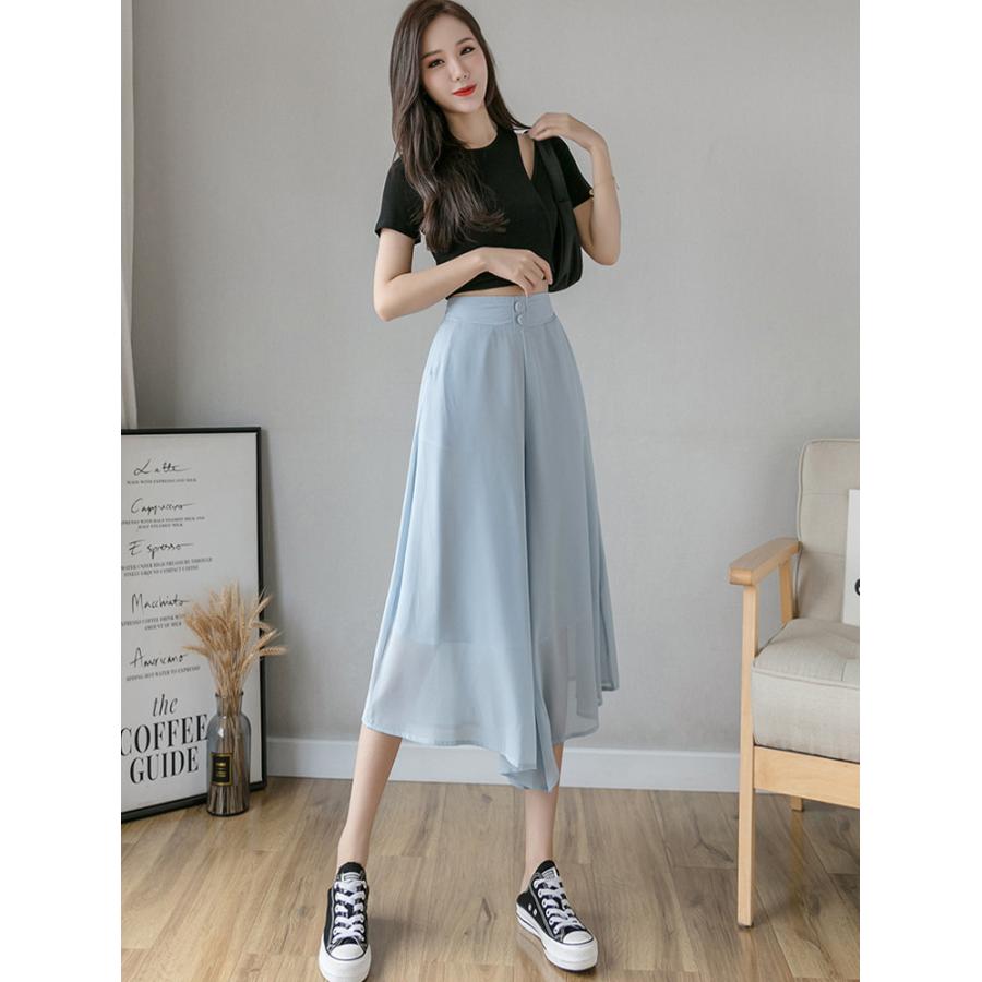 ガウチョパンツ コーデ 40代 夏 7分丈 ワイドパンツ レディース ボトムス ズボン スカート風 大きいサイズ 体型カバー きれいめ ゆったり 美脚 着痩せ 通勤 新品 Y アユストア 通販 Yahoo ショッピング