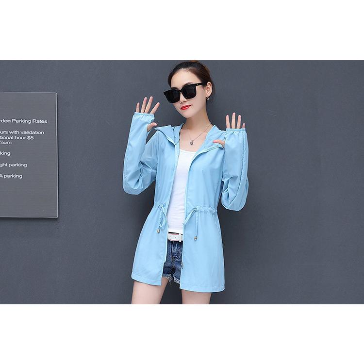 UVカットパーカー レディース 涼しい 冷感 ロング 夏 長袖 紫外線対策 日焼け防止 フード ラッシュガード 羽織り 虫よけ 冷房対応 吸汗速乾 大きいサイズ 着痩せ|ayusutoa|07