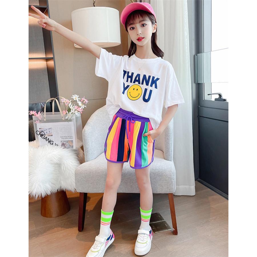 ジャージ キッズ 女子 上下 半袖 夏服 子供服 セットアップ トップス Tシャツ パンツ ズボン スポーツウェア 部屋着 薄手 涼しい カジュアル 可愛い おしゃれ Tl4rcxipek 子ども服 Www Surfradio Fr